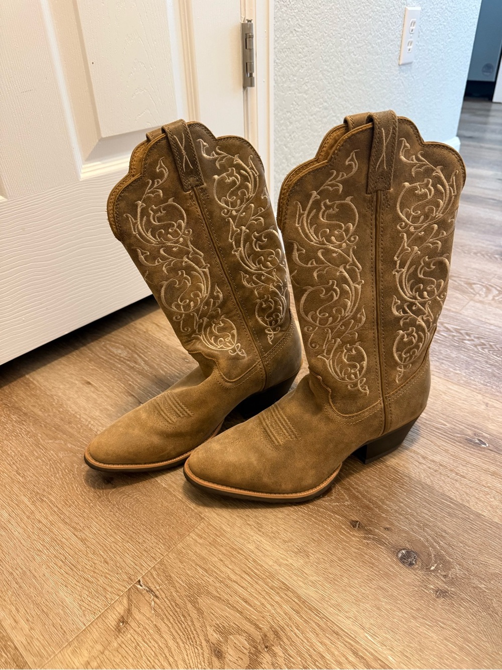 Twisted X Women's Suede Lace-Up Western Boots - Brown